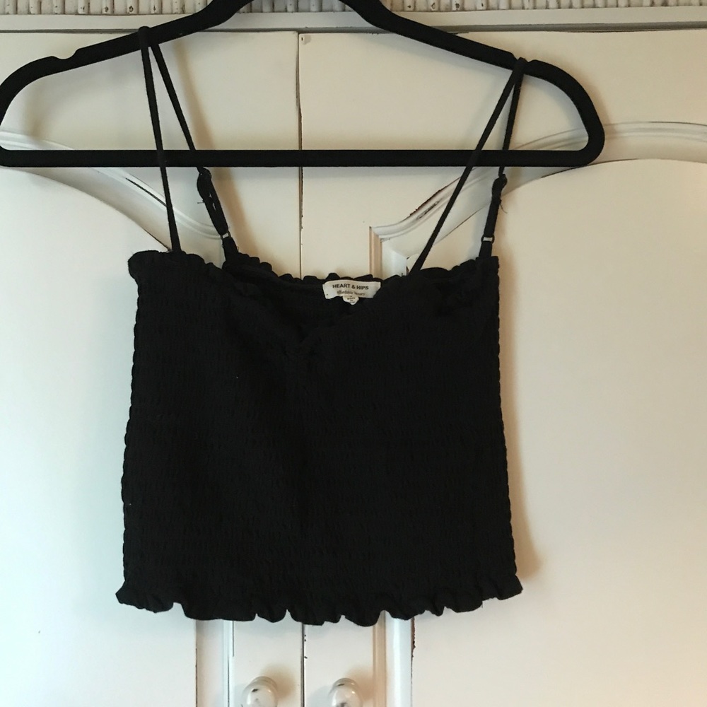 Black crop top